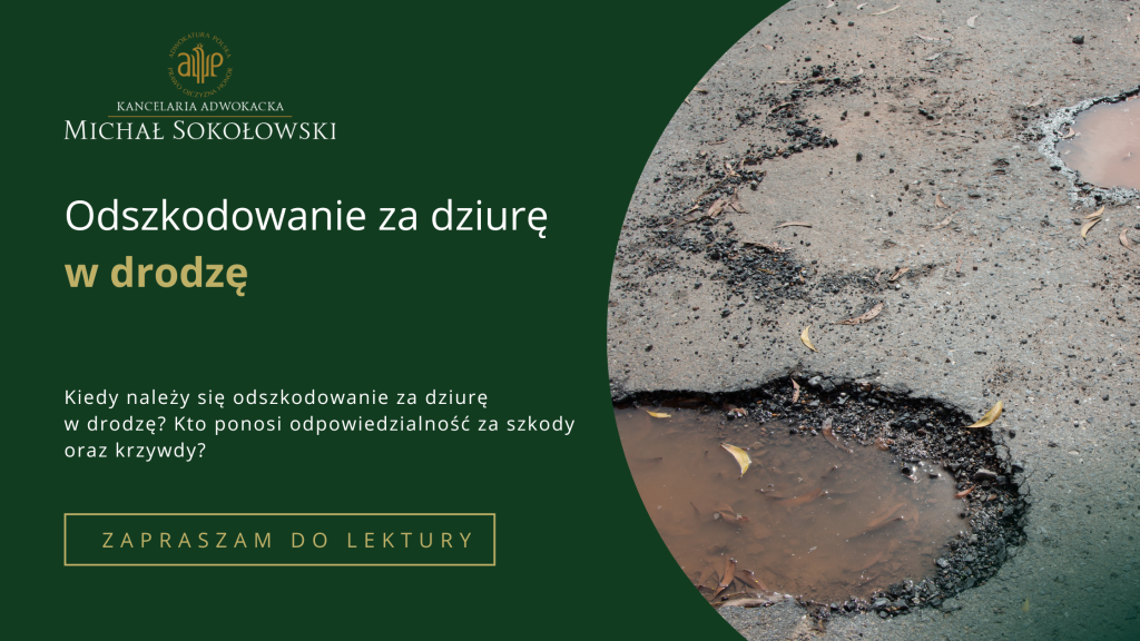 odszkodowanie za dziurę w drodze