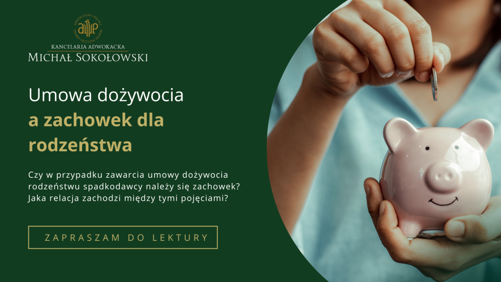 Umowa dożywocia a zachowek dla rodzeństwa