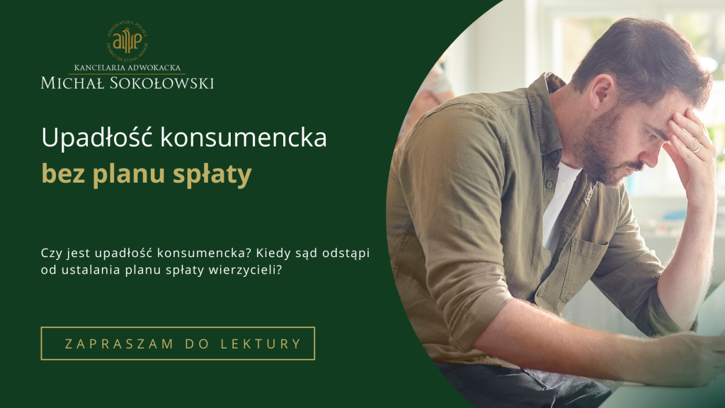 upadłość konsumencka bez planu spłaty