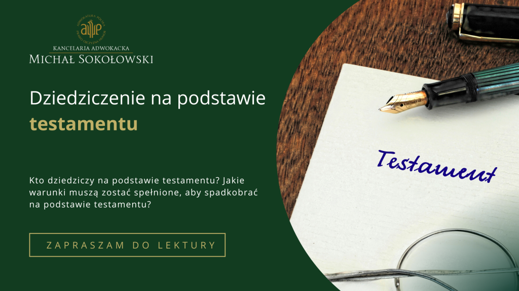dziedziczenie na podstawie testamentu