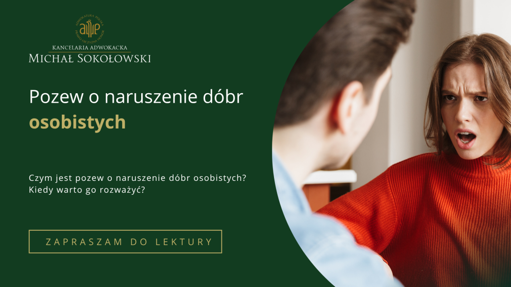 POZEW O&nbsp;NARUSZENIE DÓBR OSOBISTYCH